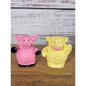 VTG Tomy Ertl John Deere Animal Replacement Figures Farm Pig and Sheep